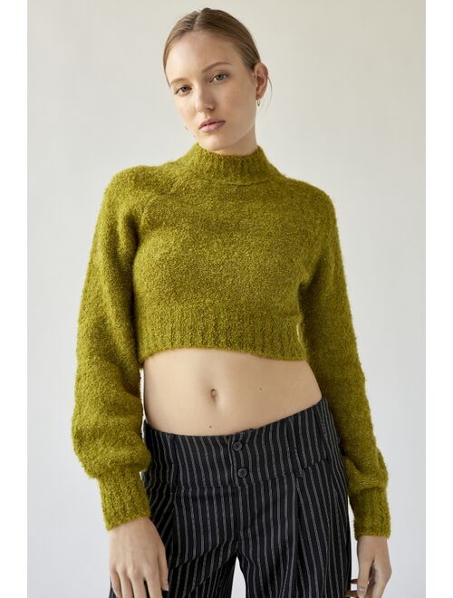 Urban Outfitters UO Avril Cropped Mock Neck Sweater