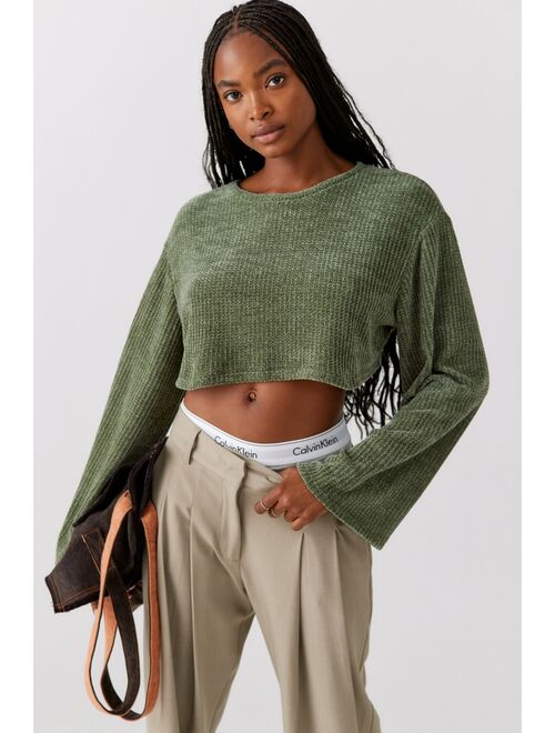 Urban Renewal Remnants Cozy Drippy Sleeve Crew Neck Sweater