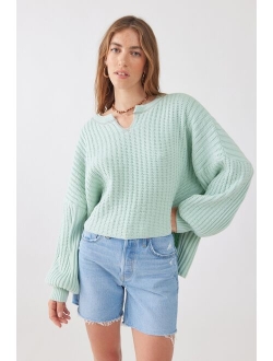 Allie Notch Neck Pullover Sweater