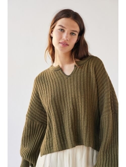 Allie Notch Neck Pullover Sweater