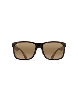 Red Sands Asian Fit Rectangular Sunglasses