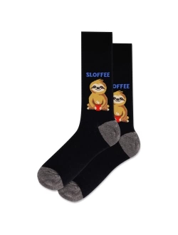 Men's Sloffee Print Crew Socks