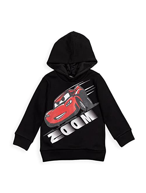 Disney Pixar Cars Lightning McQueen Tow Mater Fleece Pullover Hoodie Toddler to Big Kid