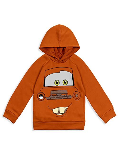 Disney Pixar Cars Lightning McQueen Tow Mater Fleece Pullover Hoodie Toddler to Big Kid