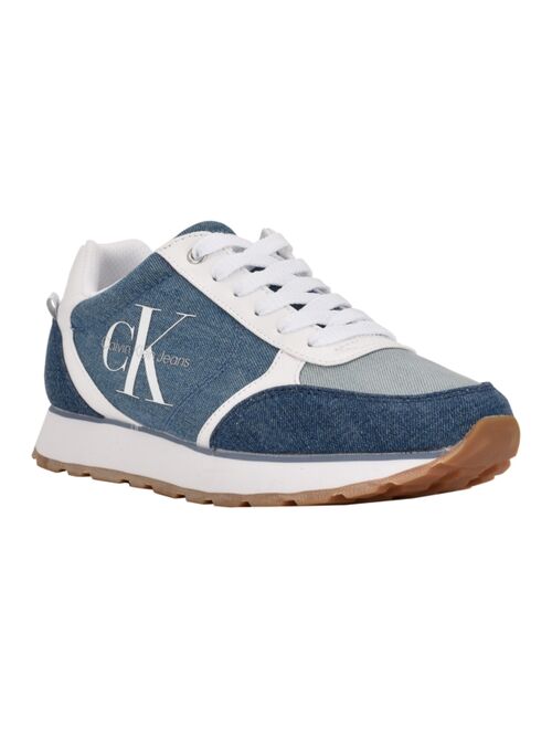 CALVIN KLEIN JEANS Women's Cayle Logo Casual Lace-Up Sneakers