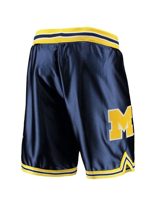 Men's Mitchell & Ness Chris Webber Navy Michigan Wolverines 1991 Authentic Shorts