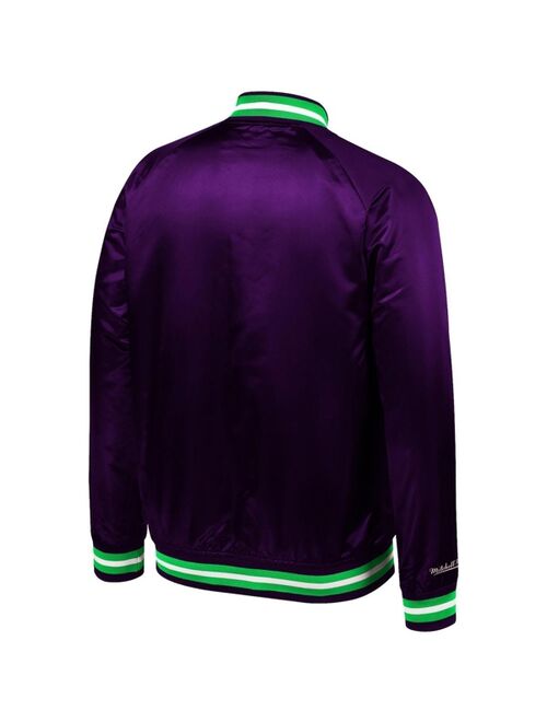 Men's Mitchell & Ness Purple 1995 NBA All-Star Game Lightweight Satin Full-Snap Jacket