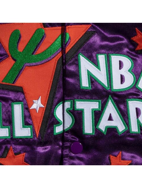 Men's Mitchell & Ness Purple 1995 NBA All-Star Game Lightweight Satin Full-Snap Jacket