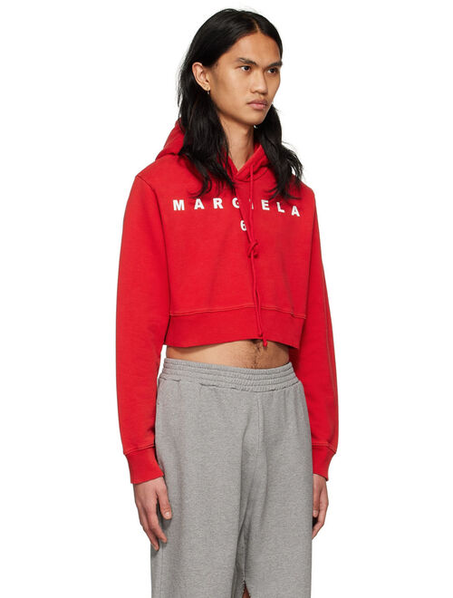 MM6 MAISON MARGIELA SSENSE Exclusive Red Cotton Hoodie