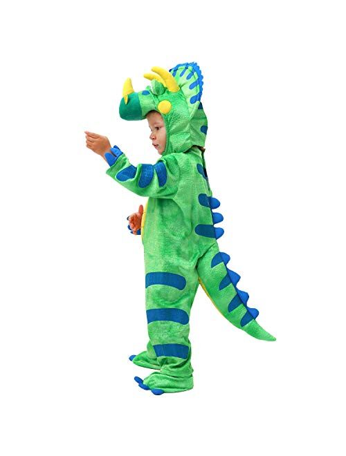 Spooktacular Creations Baby Triceratops Dinosaur Costume Set for Halloween Party