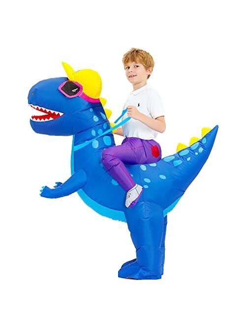 Decalare Inflatable Dinosaur costumes for kids T-Rex Costume Fancy Costumes Halloween Party Cosplay Fantasy Blow up Costume