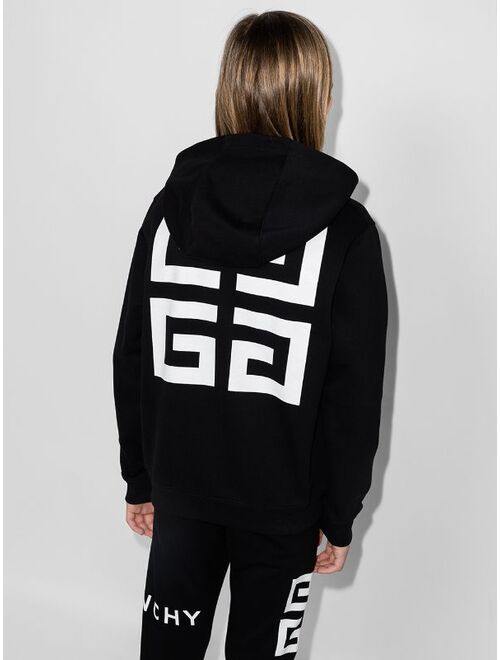 Givenchy Kids logo-print zip-up hoodie