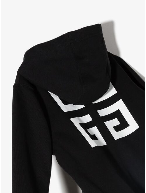 Givenchy Kids logo-print zip-up hoodie