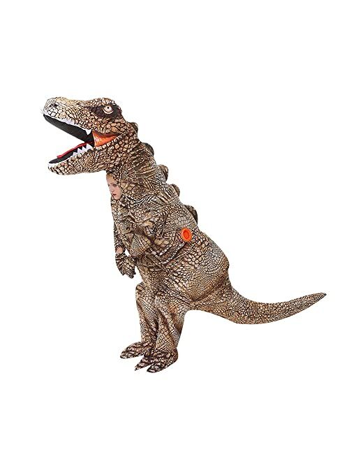 KOOY Inflatable Costume Kids,Inflatable Halloween Costume For Kids,Inflatable Dinosaur Costumes For Kids,Dinosaur Costume Kids,T REX Costume,Full Body Blow Up Costumes