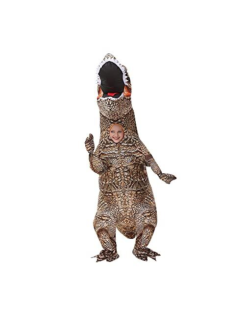 KOOY Inflatable Costume Kids,Inflatable Halloween Costume For Kids,Inflatable Dinosaur Costumes For Kids,Dinosaur Costume Kids,T REX Costume,Full Body Blow Up Costumes