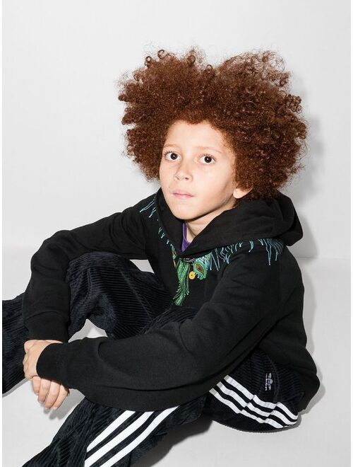 Marcelo Burlon County Of Milan Kids Wings-print cotton-blend hoodie