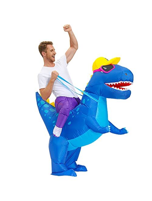 Decalare Inflatable Costume For Adults, Inflatable Dinosaur Costume, Halloween Costumes For Men/Women,Funny Blow up Costumes