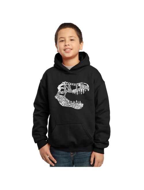 LA POP ART Boy's Word Art Hoodies - Trex