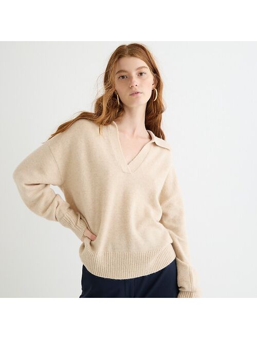 J.Crew Collared V-neck sweater in Supersoft yarn