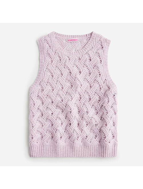 J.Crew Cashmere pointelle sweater shell