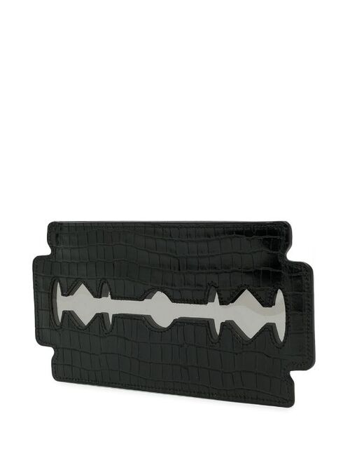 Undercover Blade crocodile-effect clutch bag