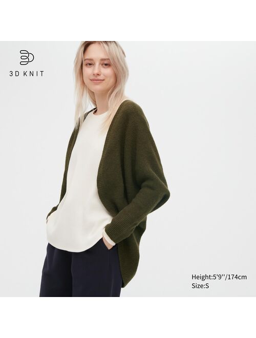 UNIQLO 3D Knit Souffle Yarn Long-Sleeve Cardigan