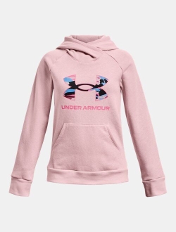 Girls' UA Rival Fleece Big Logo Hoodie