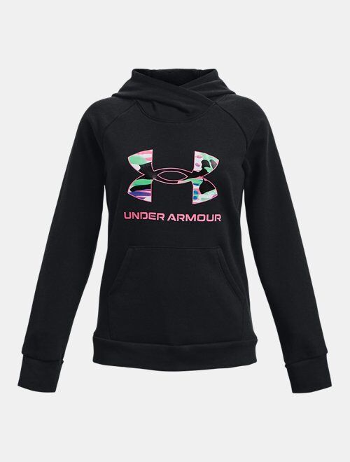 Under Armour Girls' UA Rival Fleece Big Logo Hoodie