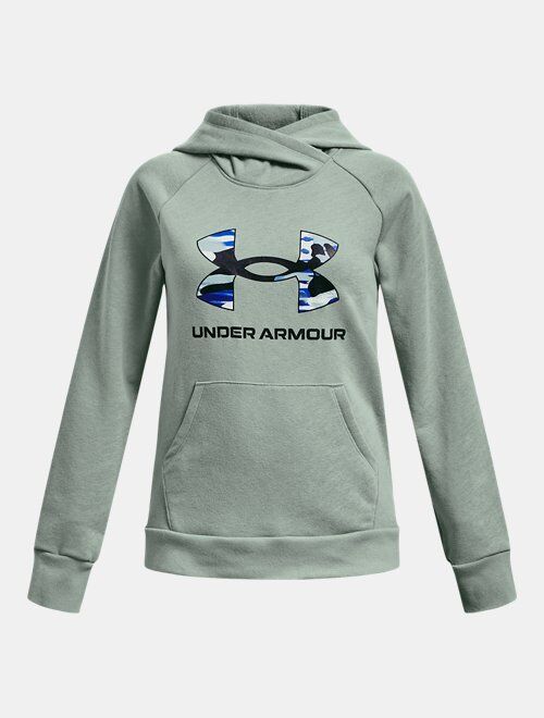 Under Armour Girls' UA Rival Fleece Big Logo Hoodie