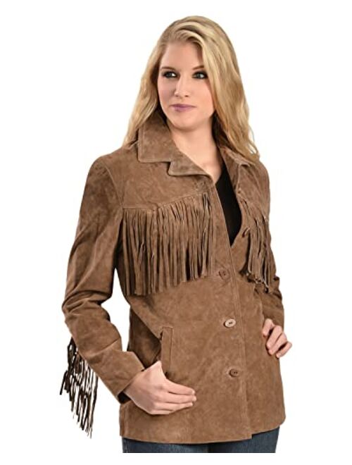 Scully Women's Boar Suede Fringe Jacket - L74-81