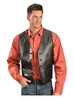 Men's Lamb Leather Western Vest - 503-221