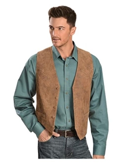 Men's Lamb Leather Western Vest - 503-221