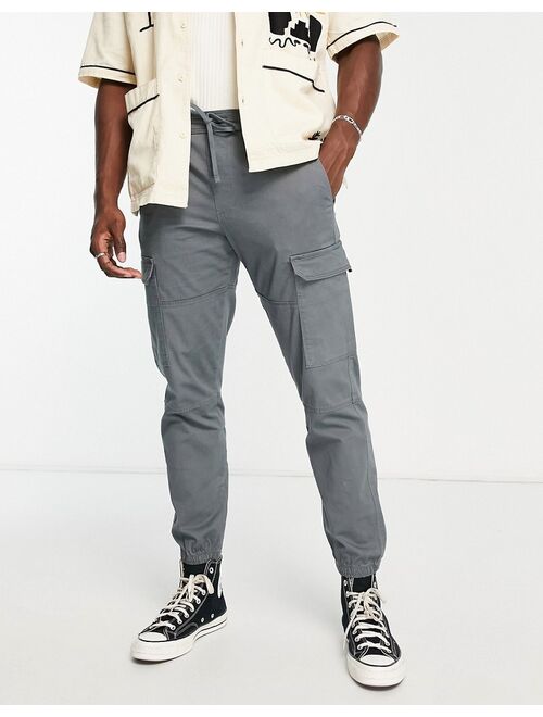 Pull&Bear relaxed fit cargo pants in gray