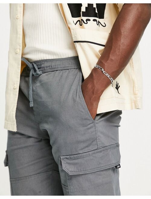 Pull&Bear relaxed fit cargo pants in gray