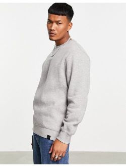 crew neck sweatshirt in gray