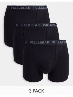 3 pack boxer briefs set in black