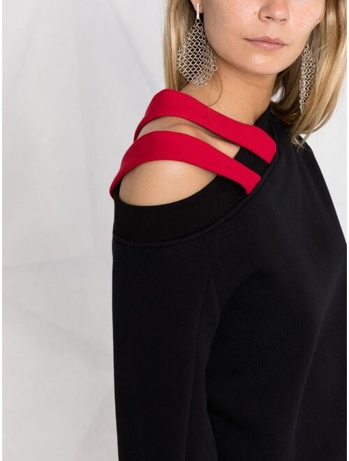 Atu Body Couture x Ioana Ciolacu strap-detail one-shoulder jumper