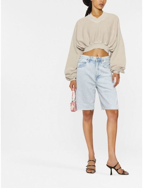 Alexander Wang gathered cropped jumper