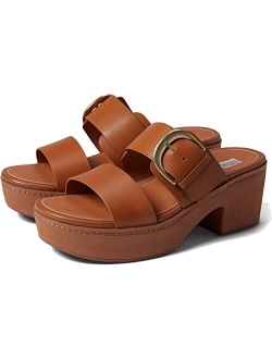 Pilar Leather Slide Platforms