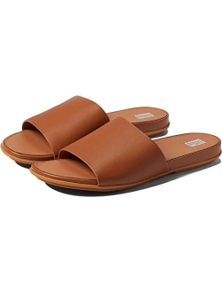 Gracie Leather Pool Slides