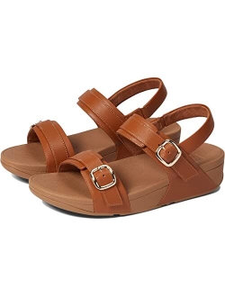 Lulu Adjustable Leather Back-Strap Sandals