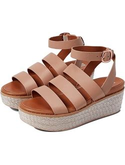 Eloise Back-Strap Espadrille Wedges