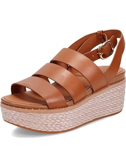 Eloise Back-Strap Espadrille Wedges