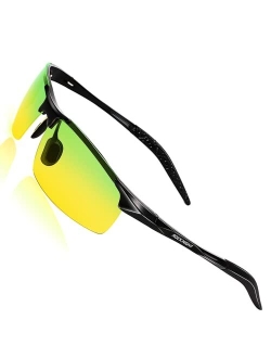 ROCKNIGHT Driving HD Polarized UV400 Protection Ultra light Al-Mg Golf Fishing Outdoor Sunglasses