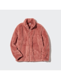 Fluffy Yarn Fleece Full-Zip Jacket