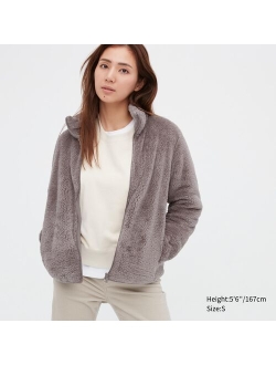 Fluffy Yarn Fleece Full-Zip Jacket