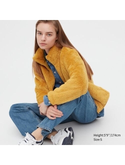 Fluffy Yarn Fleece Full-Zip Jacket