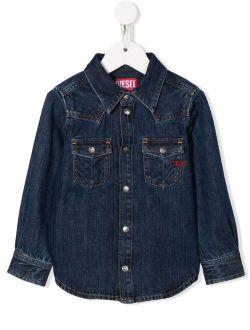 Kids long-sleeve denim shirt