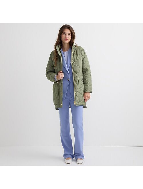 J.Crew New quilted cocoon puffer coat