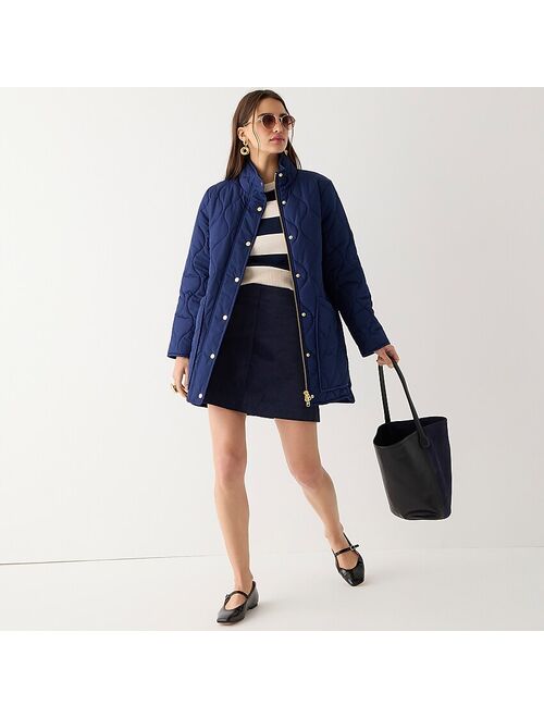 J.Crew New quilted cocoon puffer coat